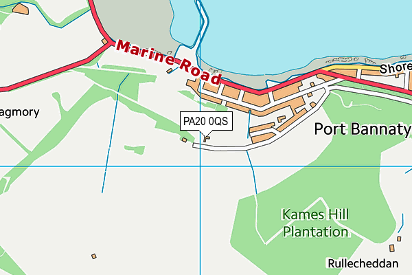 PA20 0QS map - OS VectorMap District (Ordnance Survey) PA20 0QS map - OS VectorMap District (Ordnance Survey)
