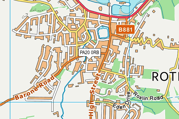 PA20 0RB map - OS VectorMap District (Ordnance Survey) PA20 0RB map - OS VectorMap District (Ordnance Survey)