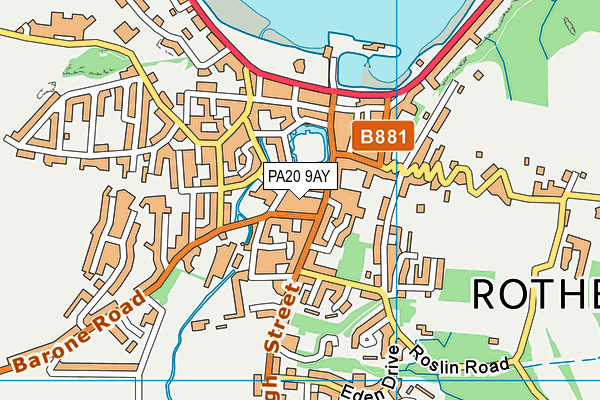 PA20 9AY map - OS VectorMap District (Ordnance Survey) PA20 9AY map - OS VectorMap District (Ordnance Survey)