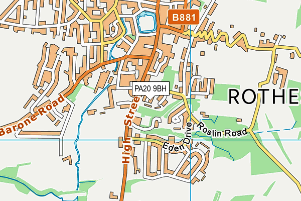 PA20 9BH map - OS VectorMap District (Ordnance Survey) PA20 9BH map - OS VectorMap District (Ordnance Survey)