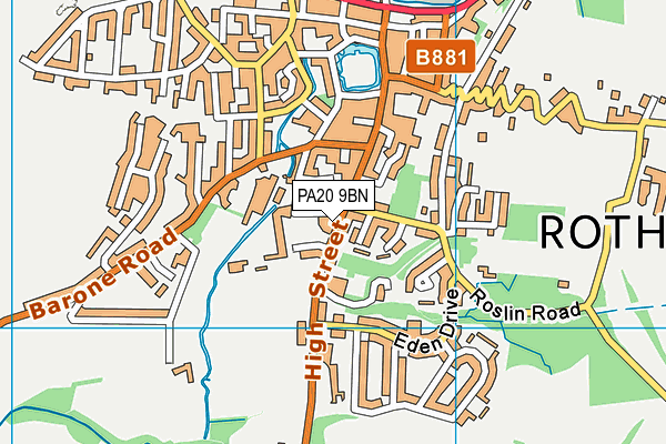 PA20 9BN map - OS VectorMap District (Ordnance Survey)