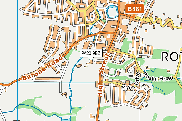 PA20 9BZ map - OS VectorMap District (Ordnance Survey) PA20 9BZ map - OS VectorMap District (Ordnance Survey)