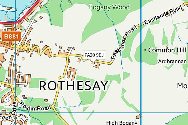 PA20 9EJ map - OS VectorMap District (Ordnance Survey) PA20 9EJ map - OS VectorMap District (Ordnance Survey)