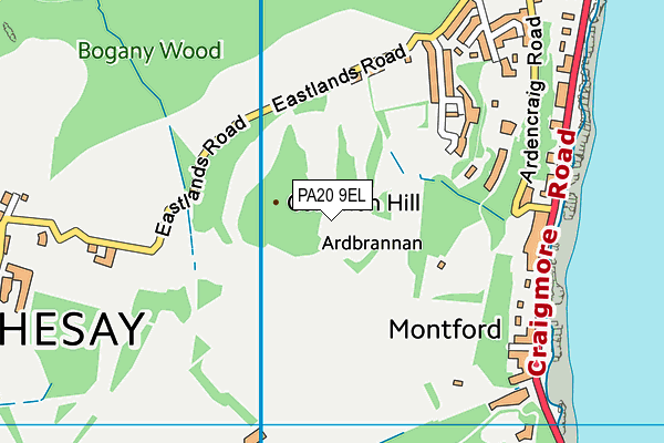 PA20 9EL map - OS VectorMap District (Ordnance Survey)