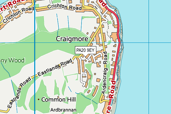 PA20 9EY map - OS VectorMap District (Ordnance Survey) PA20 9EY map - OS VectorMap District (Ordnance Survey)
