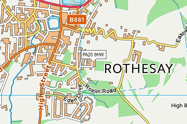 PA20 9HW map - OS VectorMap District (Ordnance Survey) PA20 9HW map - OS VectorMap District (Ordnance Survey)