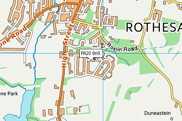 PA20 9HX map - OS VectorMap District (Ordnance Survey)