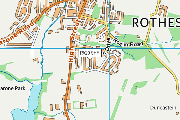 PA20 9HY map - OS VectorMap District (Ordnance Survey) PA20 9HY map - OS VectorMap District (Ordnance Survey)