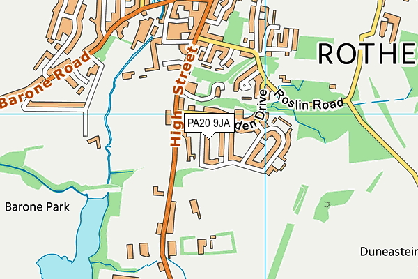 PA20 9JA map - OS VectorMap District (Ordnance Survey) PA20 9JA map - OS VectorMap District (Ordnance Survey)