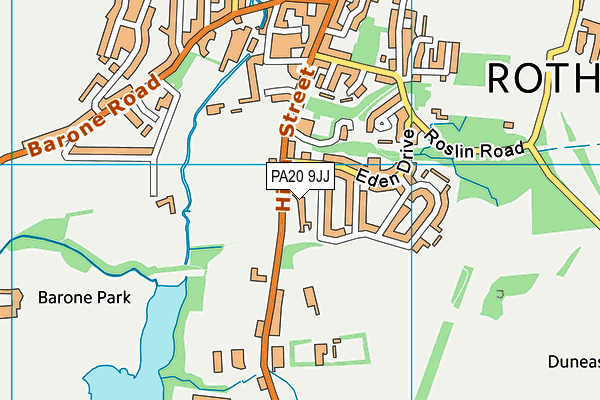 PA20 9JJ map - OS VectorMap District (Ordnance Survey) PA20 9JJ map - OS VectorMap District (Ordnance Survey)