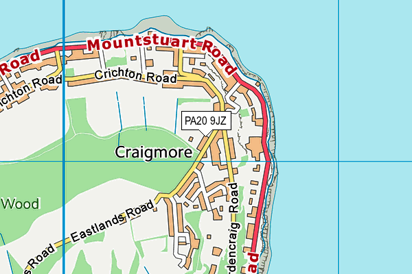 PA20 9JZ map - OS VectorMap District (Ordnance Survey) PA20 9JZ map - OS VectorMap District (Ordnance Survey)