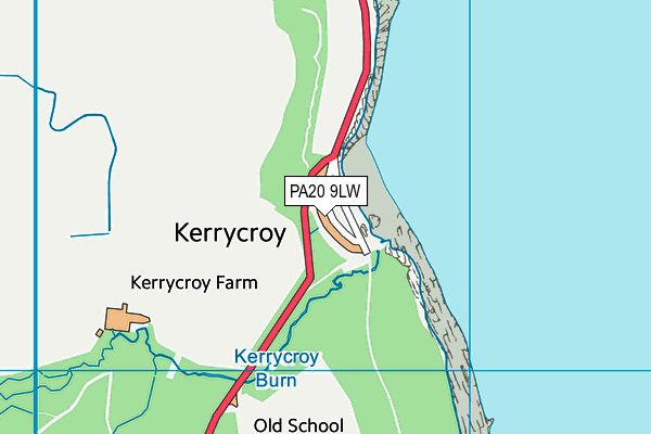 PA20 9LW map - OS VectorMap District (Ordnance Survey) PA20 9LW map - OS VectorMap District (Ordnance Survey)