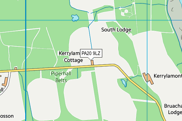 PA20 9LZ map - OS VectorMap District (Ordnance Survey) PA20 9LZ map - OS VectorMap District (Ordnance Survey)