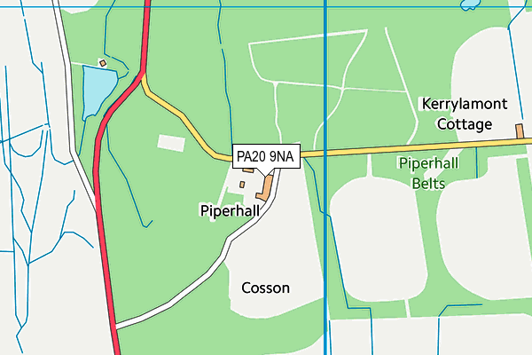 PA20 9NA map - OS VectorMap District (Ordnance Survey) PA20 9NA map - OS VectorMap District (Ordnance Survey)