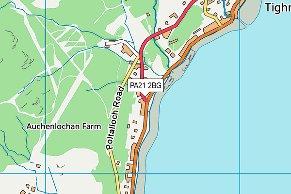 PA21 2BG map - OS VectorMap District (Ordnance Survey) PA21 2BG map - OS VectorMap District (Ordnance Survey)