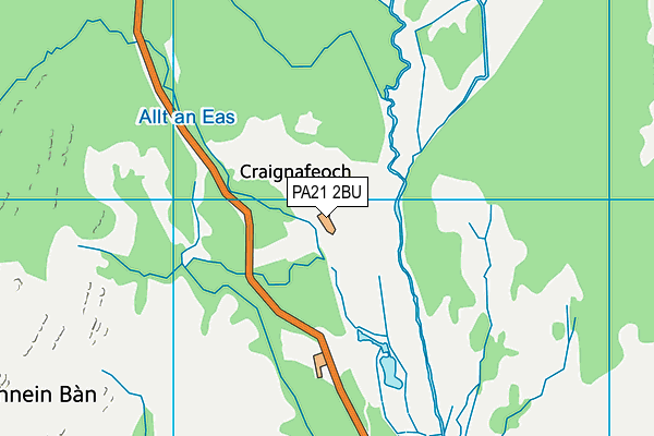 PA21 2BU map - OS VectorMap District (Ordnance Survey) PA21 2BU map - OS VectorMap District (Ordnance Survey)