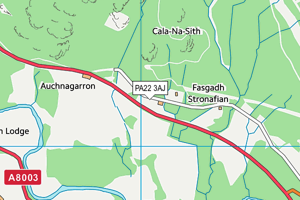 PA22 3AJ map - OS VectorMap District (Ordnance Survey) PA22 3AJ map - OS VectorMap District (Ordnance Survey)