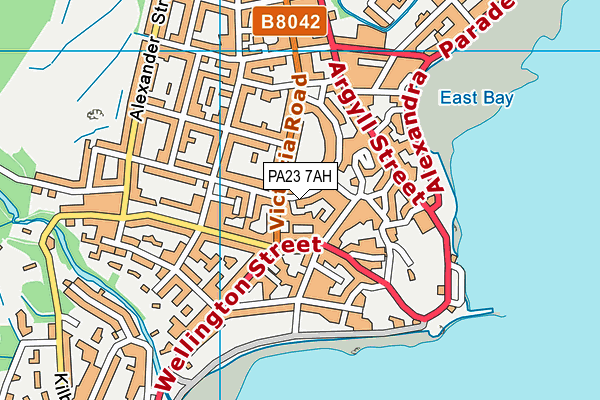 PA23 7AH map - OS VectorMap District (Ordnance Survey) PA23 7AH map - OS VectorMap District (Ordnance Survey)