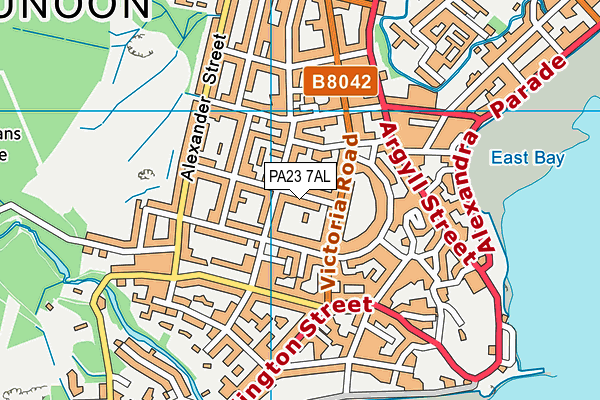 PA23 7AL map - OS VectorMap District (Ordnance Survey)