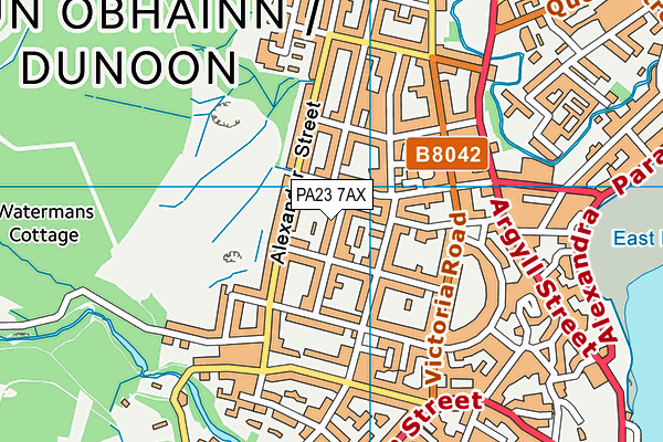 PA23 7AX map - OS VectorMap District (Ordnance Survey) PA23 7AX map - OS VectorMap District (Ordnance Survey)