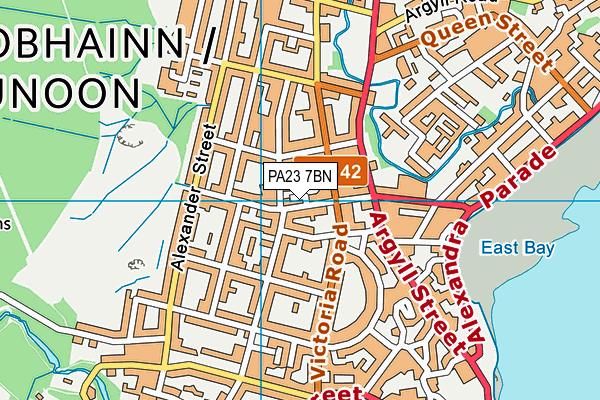 PA23 7BN map - OS VectorMap District (Ordnance Survey) PA23 7BN map - OS VectorMap District (Ordnance Survey)