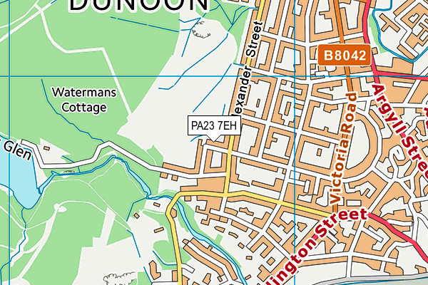 PA23 7EH map - OS VectorMap District (Ordnance Survey) PA23 7EH map - OS VectorMap District (Ordnance Survey)