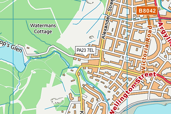 PA23 7EL map - OS VectorMap District (Ordnance Survey) PA23 7EL map - OS VectorMap District (Ordnance Survey)