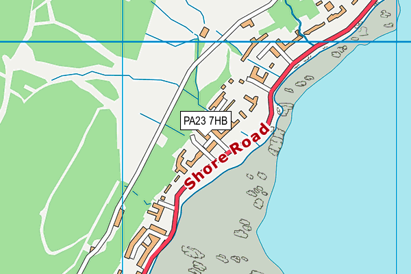 PA23 7HB map - OS VectorMap District (Ordnance Survey) PA23 7HB map - OS VectorMap District (Ordnance Survey)