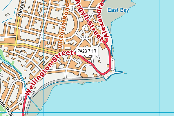 PA23 7HR map - OS VectorMap District (Ordnance Survey)