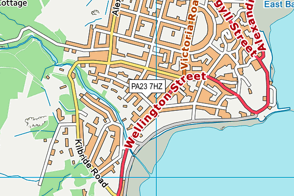 PA23 7HZ map - OS VectorMap District (Ordnance Survey) PA23 7HZ map - OS VectorMap District (Ordnance Survey)