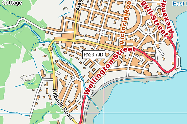 PA23 7JD map - OS VectorMap District (Ordnance Survey) PA23 7JD map - OS VectorMap District (Ordnance Survey)