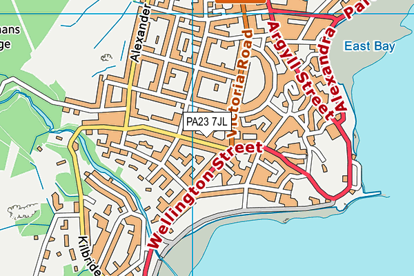 PA23 7JL map - OS VectorMap District (Ordnance Survey) PA23 7JL map - OS VectorMap District (Ordnance Survey)