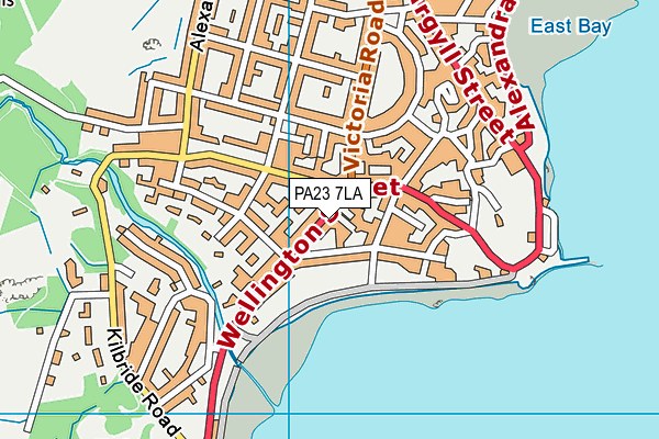 PA23 7LA map - OS VectorMap District (Ordnance Survey) PA23 7LA map - OS VectorMap District (Ordnance Survey)