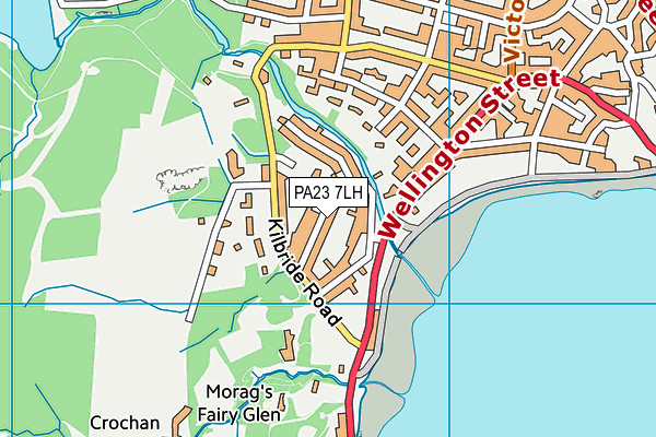PA23 7LH map - OS VectorMap District (Ordnance Survey) PA23 7LH map - OS VectorMap District (Ordnance Survey)