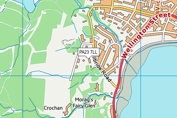PA23 7LL map - OS VectorMap District (Ordnance Survey)