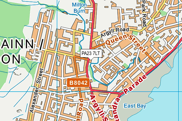 PA23 7LT map - OS VectorMap District (Ordnance Survey) PA23 7LT map - OS VectorMap District (Ordnance Survey)