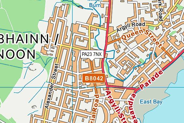 PA23 7NX map - OS VectorMap District (Ordnance Survey) PA23 7NX map - OS VectorMap District (Ordnance Survey)