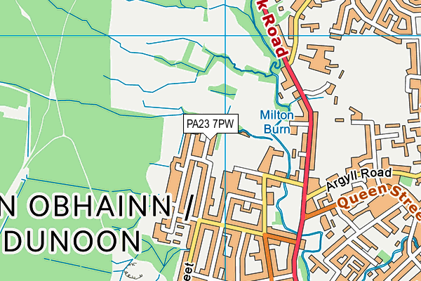 PA23 7PW map - OS VectorMap District (Ordnance Survey)