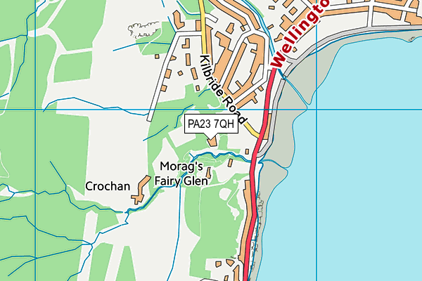 PA23 7QH map - OS VectorMap District (Ordnance Survey) PA23 7QH map - OS VectorMap District (Ordnance Survey)