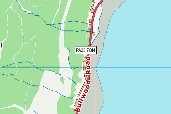 PA23 7QN map - OS VectorMap District (Ordnance Survey)