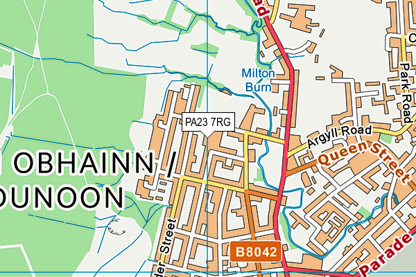 PA23 7RG map - OS VectorMap District (Ordnance Survey)