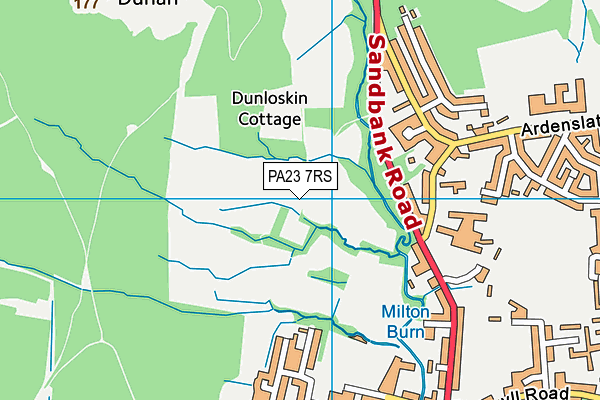 PA23 7RS map - OS VectorMap District (Ordnance Survey) PA23 7RS map - OS VectorMap District (Ordnance Survey)