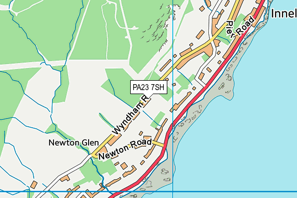 PA23 7SH map - OS VectorMap District (Ordnance Survey) PA23 7SH map - OS VectorMap District (Ordnance Survey)