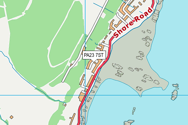 PA23 7ST map - OS VectorMap District (Ordnance Survey) PA23 7ST map - OS VectorMap District (Ordnance Survey)