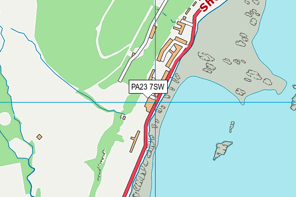 PA23 7SW map - OS VectorMap District (Ordnance Survey) PA23 7SW map - OS VectorMap District (Ordnance Survey)