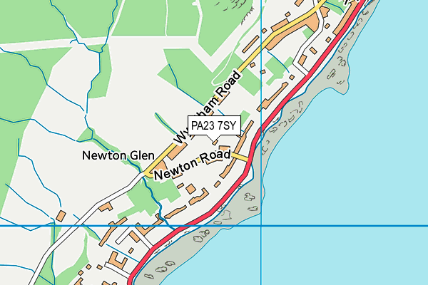 PA23 7SY map - OS VectorMap District (Ordnance Survey) PA23 7SY map - OS VectorMap District (Ordnance Survey)