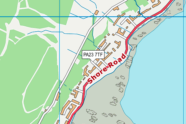 PA23 7TF map - OS VectorMap District (Ordnance Survey) PA23 7TF map - OS VectorMap District (Ordnance Survey)