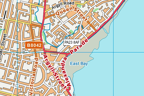 PA23 8AF map - OS VectorMap District (Ordnance Survey)