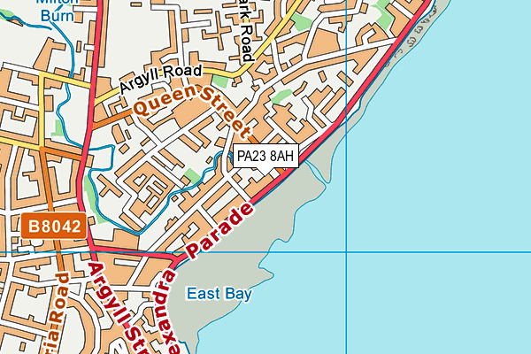 PA23 8AH map - OS VectorMap District (Ordnance Survey) PA23 8AH map - OS VectorMap District (Ordnance Survey)