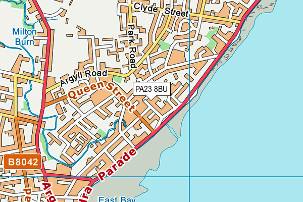 PA23 8BU map - OS VectorMap District (Ordnance Survey) PA23 8BU map - OS VectorMap District (Ordnance Survey)